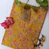 "Jashn" Mustard cotton Kurta