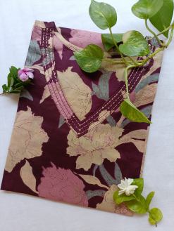 "Navya" Sanganeri hand block printed cotton Kurta