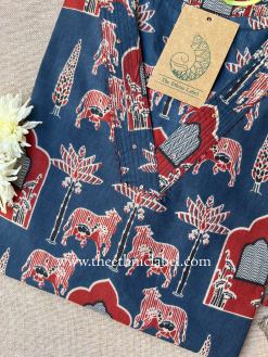 Alternative view of "Mehfil" Jhanrokha Cotton Kurta