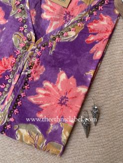 Alternative view of "Lavanya" Hand Work Cotton kurta
