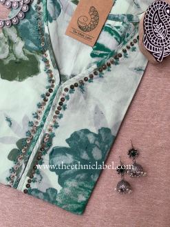 Alternative view of "Shivani" Hand Work Cotton kurta