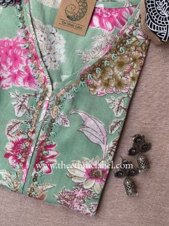 Alternative view of "Nidhi" Hand Work Cotton kurta