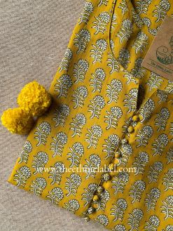 Alternative view of "Drishti" Bagru Hand Block Printed Cotton kurta
