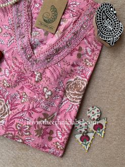 Alternative view of "Kalaa" Hand Block Printed Cotton kurta