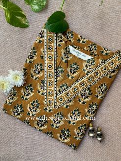 "Gunjal" Hand Block Printed Cotton kurta
