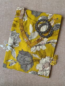"Mahonia" yellow cotton kurta