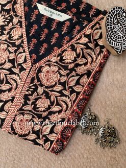 Alternative view of "Narmada" Bagru Cotton kurta