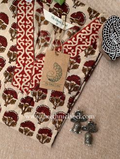 Alternative view of "Tulsi" Bagru Print Cotton kurta